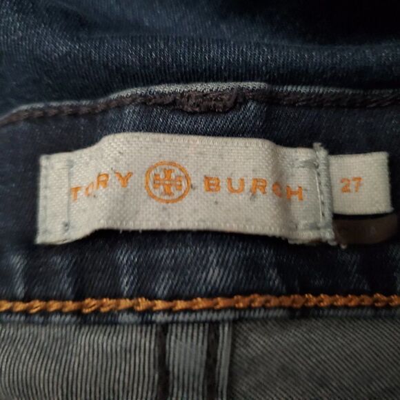 TORY burch blue denim skinny jeans 27 - Picture 5 of 5